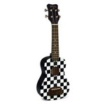 Kohala KT-SCB Tiki Soprano Ukulele, Checkerboard