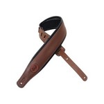 Levy's MSS2-BRN 3" Wide Brown Garment Leather Guitar Strap