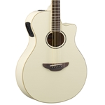 Yamaha APX600-VW Thinline Cutaway A/E Guitar Vintage White