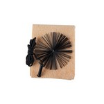 Superslick SSB2-SS LePactole Style Sax Body Swab w/Brush--5" x 8" felt w/40" cord