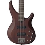 Yamaha TRBX504 4-String Premium Electric Bass Guitar, Trans Brown