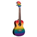 Amahi PGUK555C Rainbow Flamed Maple Concert