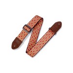 Levy's MP2-007 Burgundy Mustard Red Hex Guitar Strap