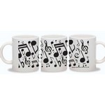 Music Treasures C641 Big Notes Music Coffee Mug - White
