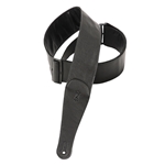 Levy's M7GG3-BLK 3" Garment Leather Guitar Strap , Black