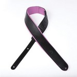 D'Addario 25PLC04-DX Deluxe Leather Guitar Strap, Color Padded, Purple