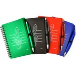 Aim AIM48904B G-Clef Notepad & Pen, Blue