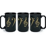 Music Treasures 600593 Clef Mug - Black
