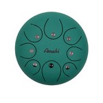 Amahi KLG8GR 8" Green Steel Tongue Drum - C Major