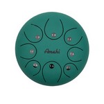 Amahi KLG10-8GR 10" Green Steel Tongue Drum - D Major Pentatonic