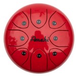 Amahi KLG10-8RD 10" Red Steel Tongue Drum - D Major Pentatonic