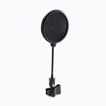 On-Stage ASVS4-B 4" Pop Blocker, 6" Gooseneck wit Clothespin-style clip
