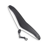 Levy's M27L-BLK 2.5" Wide Black Top Grain Leather Saxophone Strap with Garment Leather Backing and Easy Slide Medal