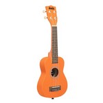 Kala UK-MARMALADE Ukadelic Soprano Uke, Marmalade, All Wood, Matte Finish