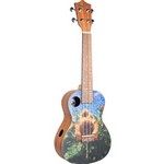 Amahi UKC-3DA Masterpiece Series, Van Gogh Sunflowers, Concert Ukulele