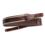 4108-25 Taylor Century Guitar Strap, Cordovan Leather, 2.5" Cordovan/Cream/Cordovan