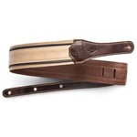 4111-25 Taylor Reflections Guitar Strap, Light Spruce/Ebony, 2.5"