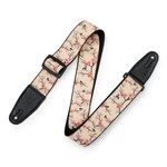 Levy's MPD2-115 2" Wide Polyester Guitar Strapwith Cherry Trees & Birds Motif