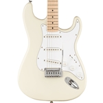 Squier Affinity Series Stratocaster Electric Guitar, Maple Fingerboard, Olympic White