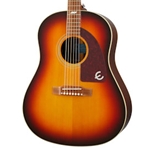 Epiphone Masterbilt Texan Acoustic Guitar with Electronics, Faded Cherry