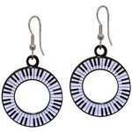 Aim E123 Keyboard Circle Earrings
