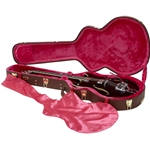 Gator GW-335-BROWN Semi-Hollow Guitar Deluxe Wood Case