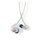 Shure SE425-CL Sound Isolating, Dual Driver Earphone with Detachable Cable and Formable Wire (Clear)