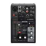 Yamaha AG03MK2B Black 3-Channel Mixer/USB Interface for IOS/Mac/PC