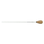 King David 28B 16" White Baton, White Shaft, Pear Cork Handle