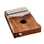 Ortega OKB1E C Major 17-Key Solid Acacia Wood Kalimba with Pickup and Case