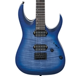 Ibanez EGA42FM Electric Guitar, Blue Lagoon Burst Flat