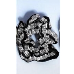 Music Treasures MT143006 Black Music Score Hair Scrunchie