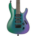 Ibanez S671ALB Axion Label Electric Guitar, Blue Chameleon