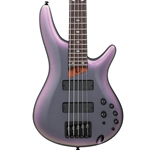Ibanez SR505E 5-String Electric Bass Guitar, Black Aurora Burst