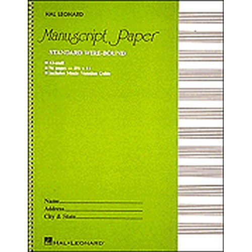 Standard Wirebound Manuscript Paper (green Cover)