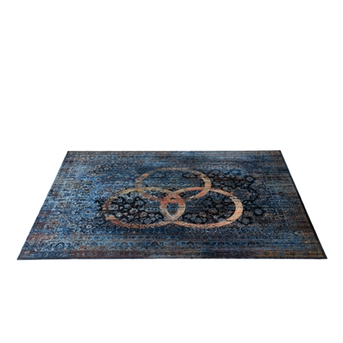 Drum N Base Vintage Persian Style Drum Rug, Bonzo