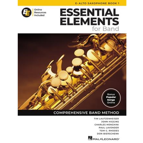 Essential Elements for Band - Eb Alto Sax Book 1 with Online Resources