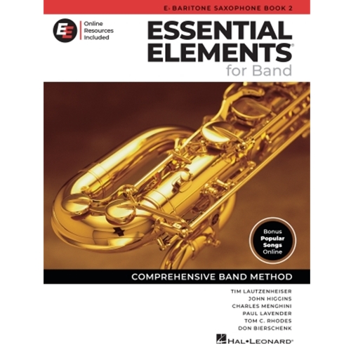 Essential Elements for Band - Eb Baritone Sax Book 2 with EEi