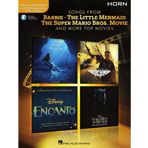 Songs from Barbie, The Little Mermaid, The Super Mario Bros. Movie, and More Top Movies - for Horn