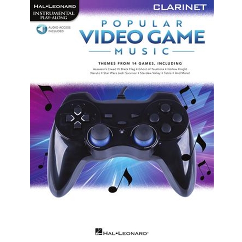 Popular Video Game Music - Clarinet Play-Along Book with Online Audio