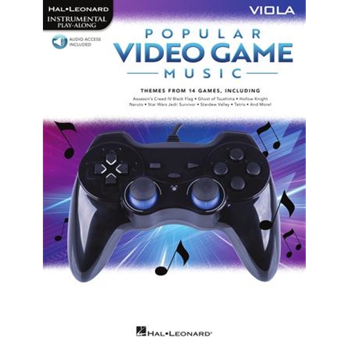 Popular Video Game Music - Viola Play-Along Book with Online Audio