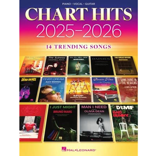 Chart Hits 2025-2026 for Piano, Vocal, Guitar