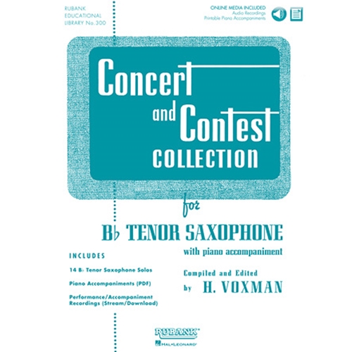Concert and Contest Collection for Bb Tenor Saxophone - Solo Book with Online Media