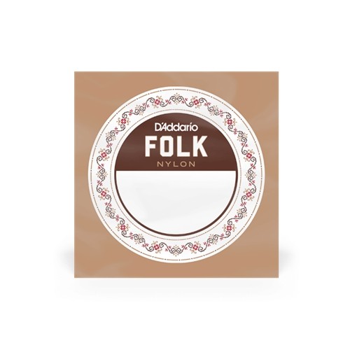 D'Addario BEB037W Folk Nylon Guitar Single String, Bronze Wound, Ball End, .037