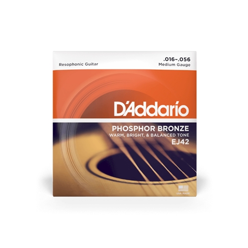D'Addario EJ42 Resophonic Guitar Strings, 16-56