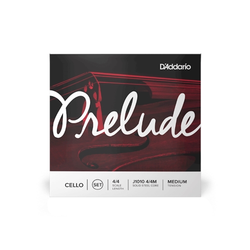 J1010 D'Addario Prelude Cello String Set, Medium Tension