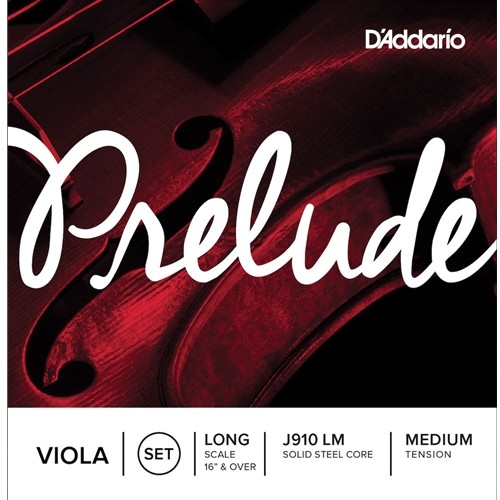 J910 D'Addario Prelude Viola String Set, Medium Tension