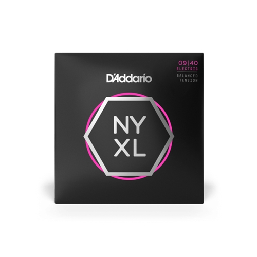 D'Addario NYXL0940BT Nickel Wound Electric Guitar Strings, Balanced Tension Super Light, 09-40