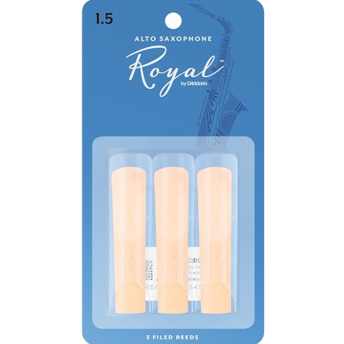 Rico Royal RJB03 Royal by D'Addario Alto Sax Reeds, 3-pack