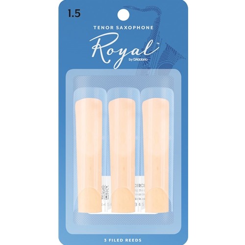 Rico Royal RKB03 Royal by D'Addario Tenor Sax Reeds, 3-pack